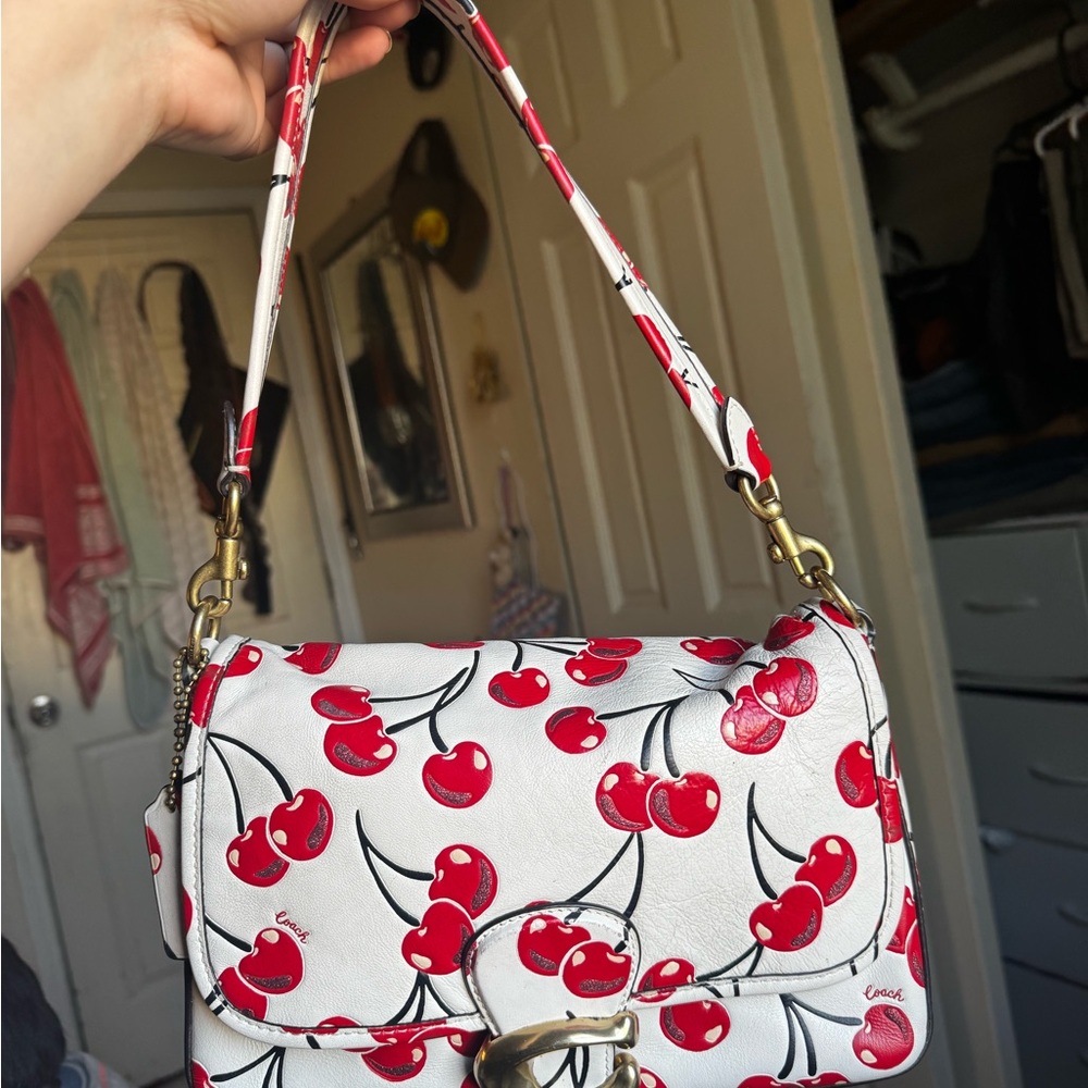 Coach Cherry Print coach soft tabby